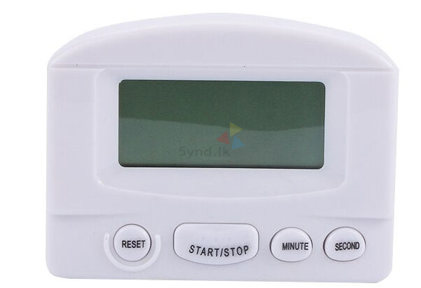 LCD Digital Kitchen Countdown Timer Alarm with Stand White Kitchen Tim