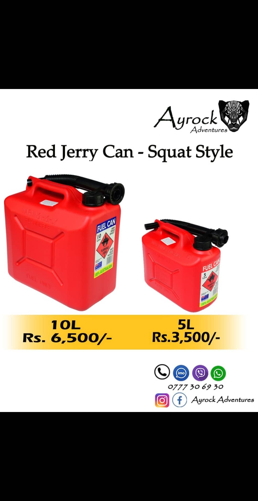 Red Jerry Can For Sale