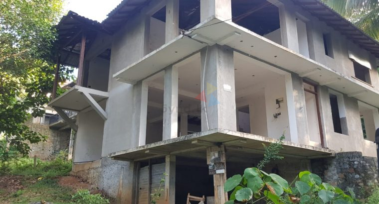LAND WITH PARTLY BUILT HOUSE FOR SALE IN YAKGAHAPITIYA LEWELLA