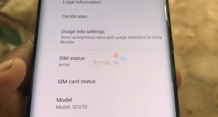 Sony Xperia XZ3 Used