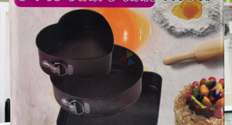 3 PCS SHAPE CAKE MOULD