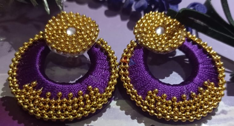 Silk Thread Earrings