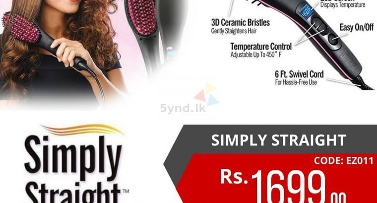 SIMPLY STRAIGHT HAIR STRAIGHTENING BRUSH 