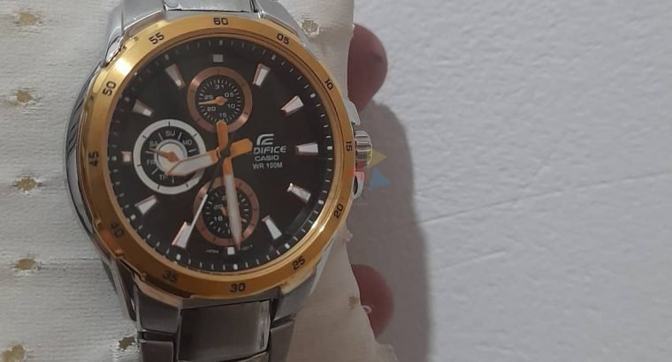 Casio Men’s Edifice Quartz Watch with Stainless Steel Strap