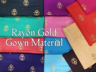 Rayon Gold Gown Material