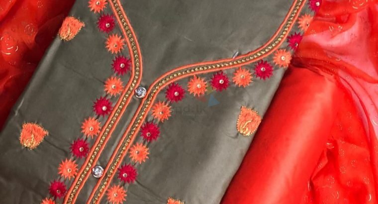 COTTON RICH EMBROIDERY SHALWAR MATERIAL 