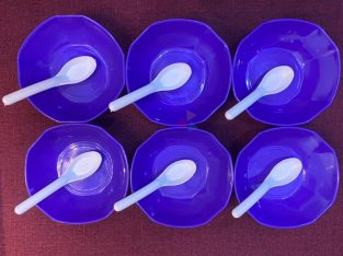 12 Pcs Plastic Serveware Set