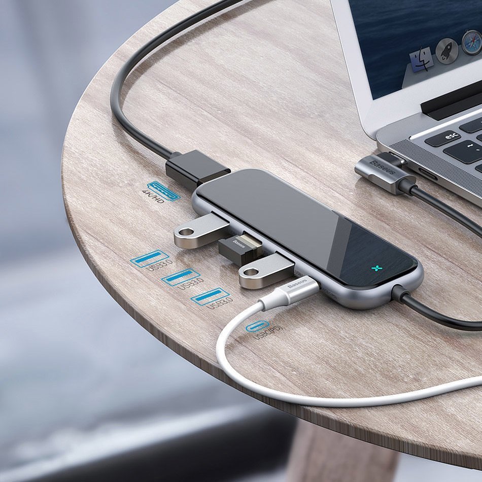 Baseus 6 In 1 USB C Hub