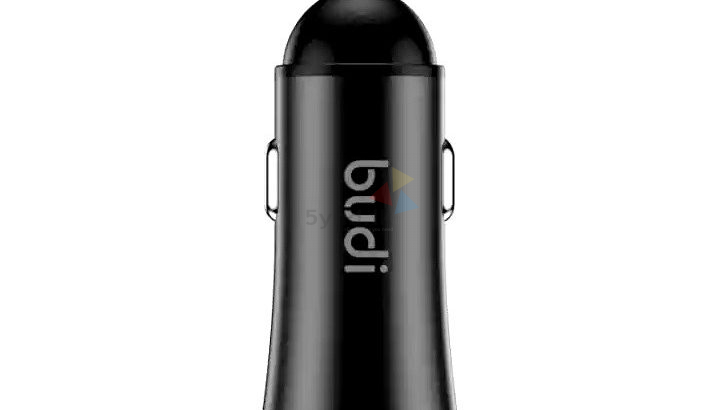 BUDI 12W 2USB 3 in 1 car charger
