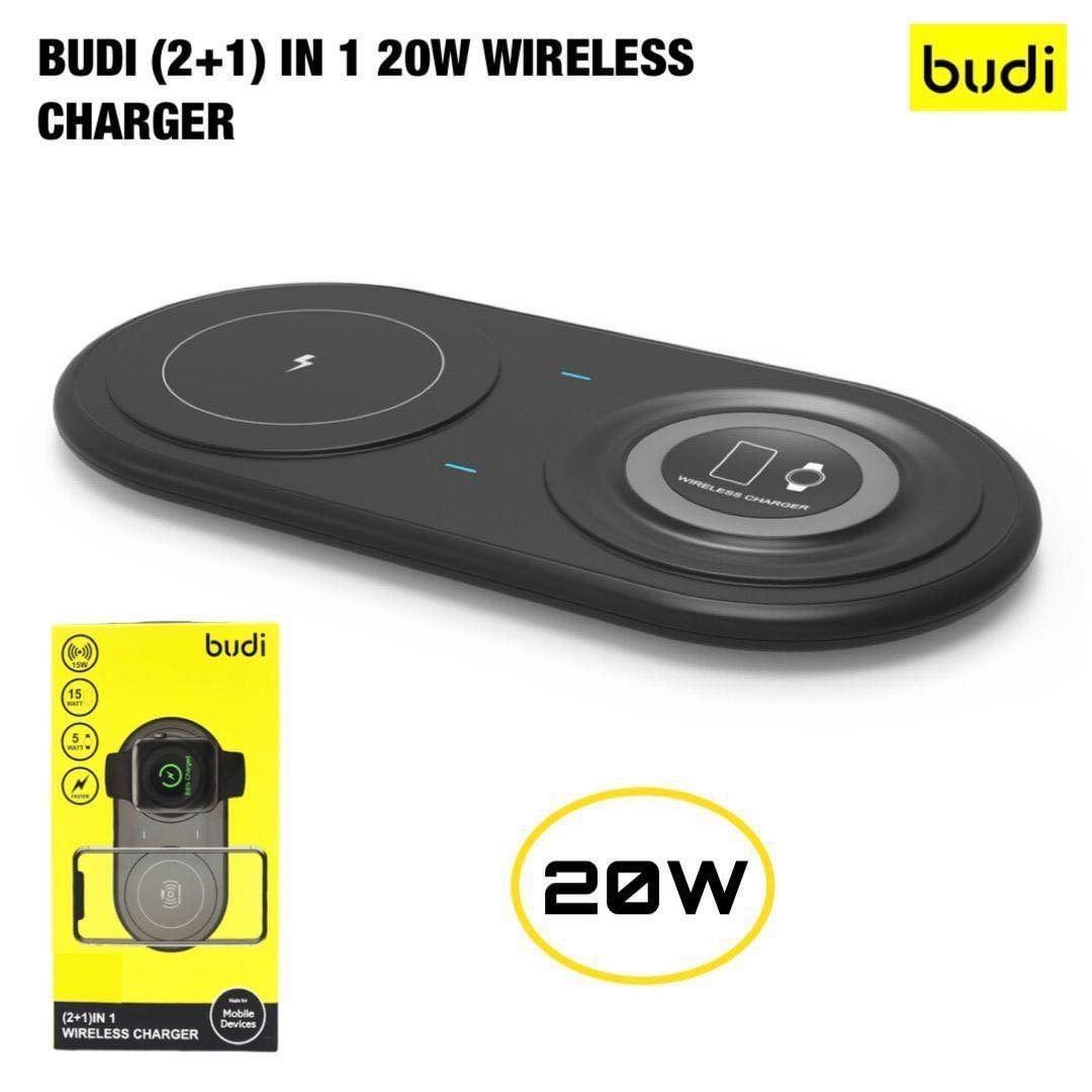 Budi 20W (2+1) In 1 Wireless Charger