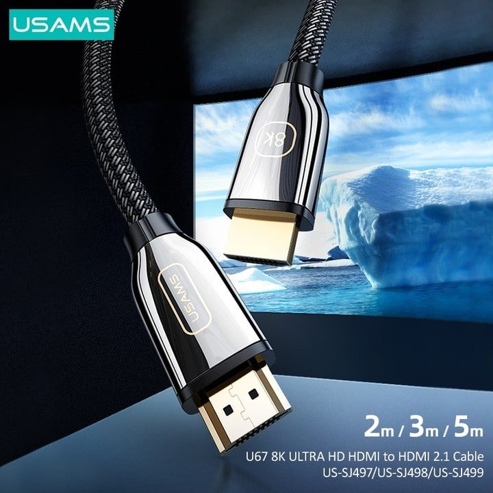 USAMS 8K ULTRA HD HDMI TO HDMI 2.1 CABLE