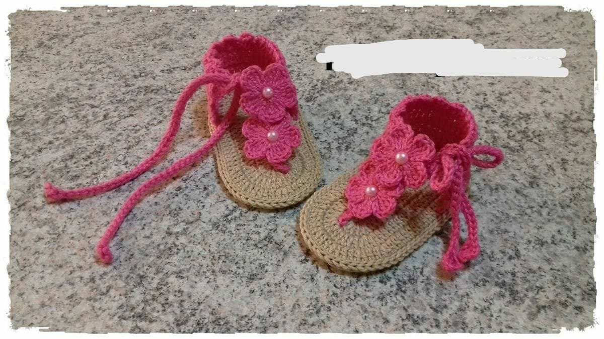 Crochet baby Sandals