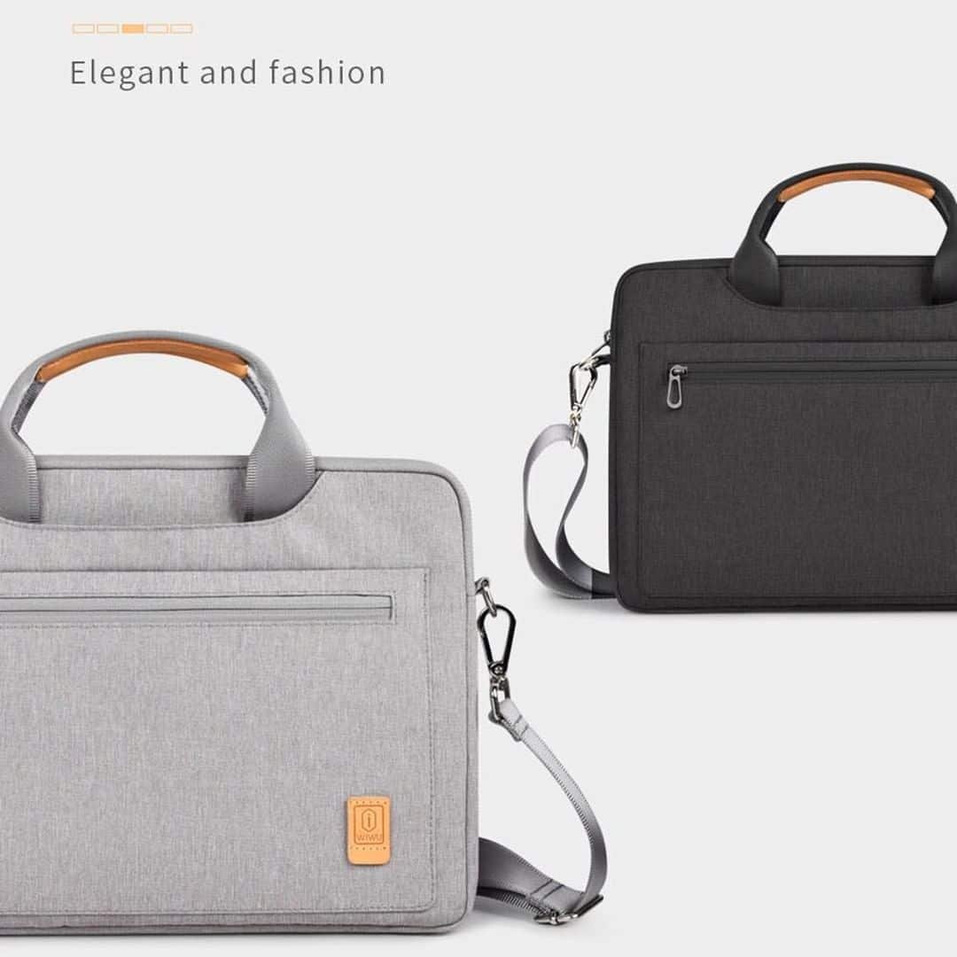 WiWU Pioneer Handbag Larger Capacity Men Women Laptop Bag Purse Computer Case Vintage