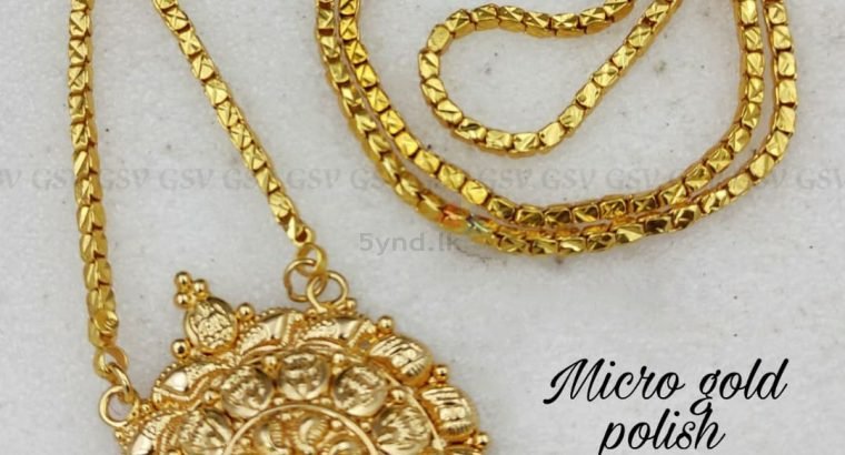 Micro Gold Polish Doller Chain