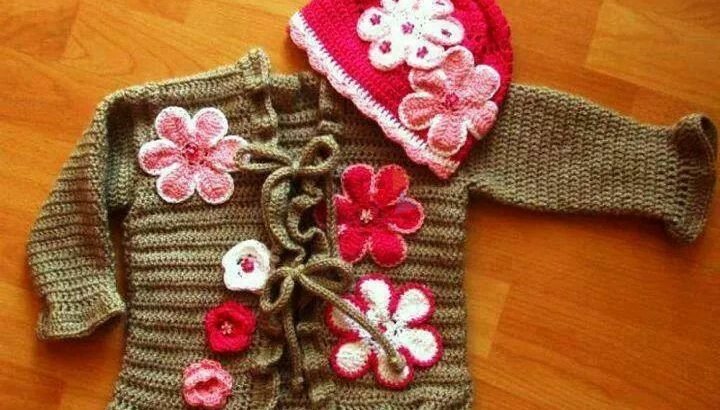 Crochet Baby Girl Sweater
