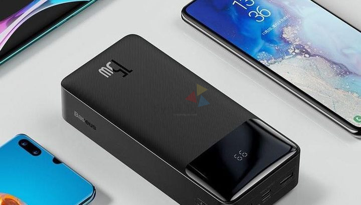 PowerBank Baseus Bipow 30000mAh 2xUSB and USB C and 15W black
