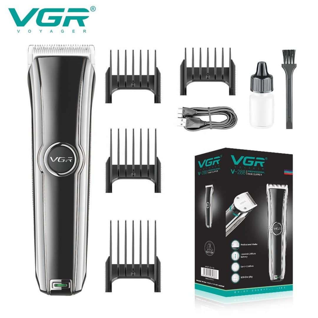 Vgr V288 2021 New Electric Professional Barber Best Hair Clipper Cordless Trimmer For Men