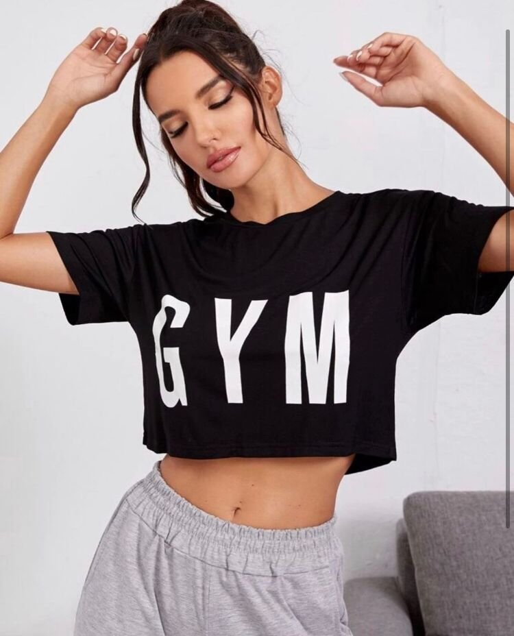 Active gym cropped tee