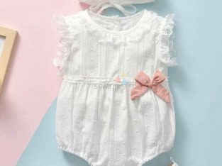 Baby Girl Bodysuit with Hat