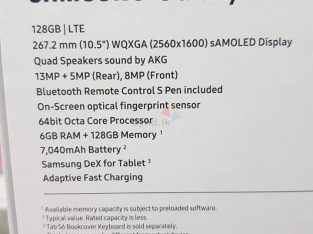 Samsung Galaxy TAP S6 new