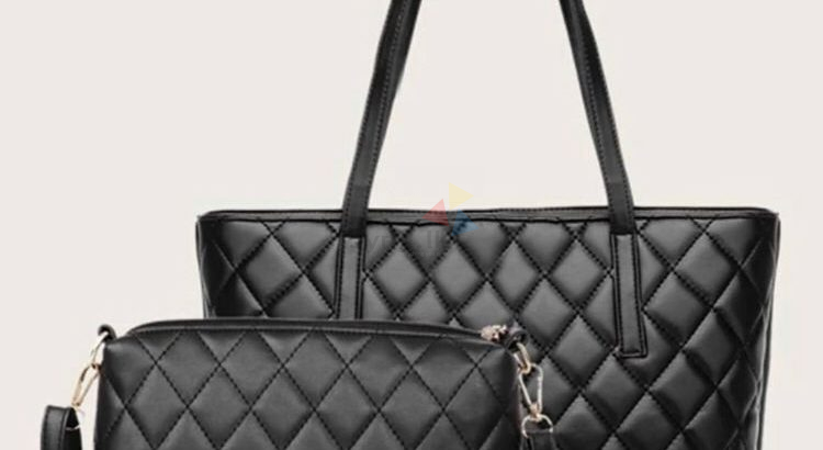 2pcs quilted bag set