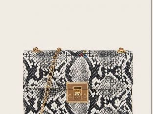 Snakeskin crossbody bag