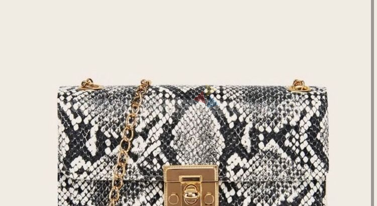 Snakeskin crossbody bag