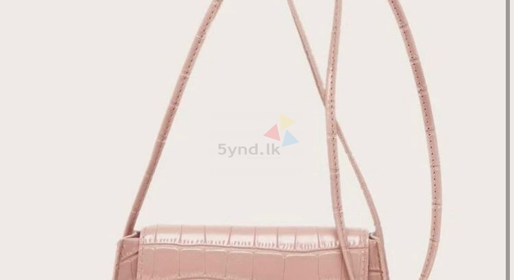 Crocodile flap crossbody bag