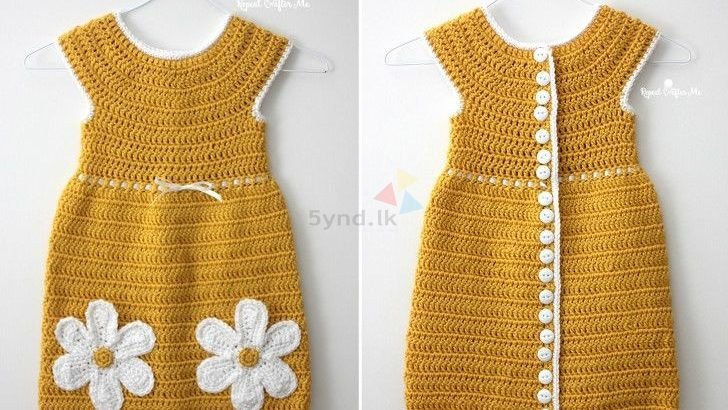 Crochet baby girl frock