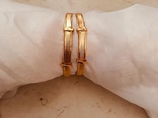 Gold Plated Adjustable Bangle