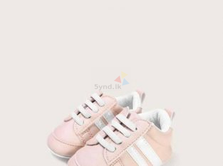 Baby Girl Striped Wide Fit Sneakers