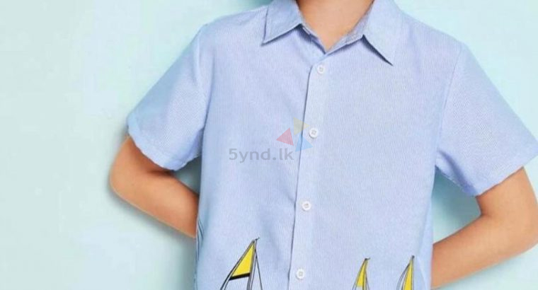 Boys Graphic Print Shirt