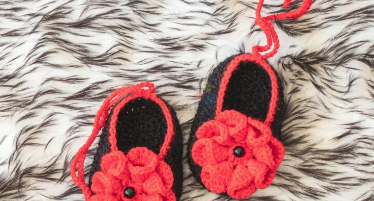 Crochet Baby Girl Shoes