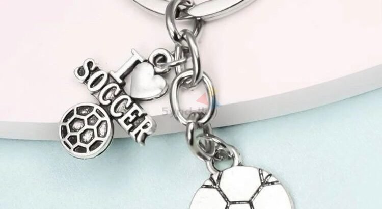 Soccer Charm Keychain Basketball Charm Keychain