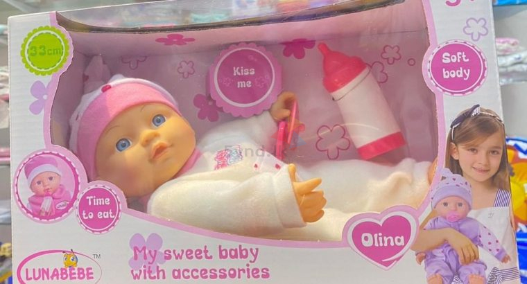 Silicone Baby Doll with Accessories 