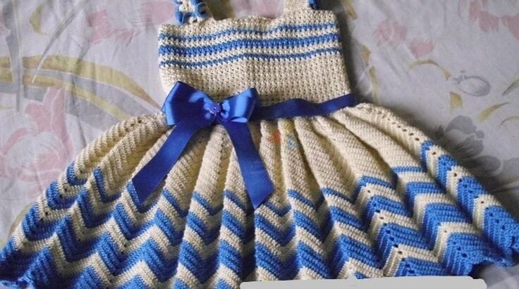 Crochet Baby Girl Party Frock