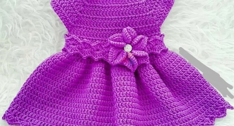 Crochet Baby Girl Party Frock