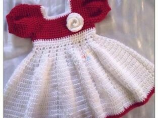 Crochet Baby Girl Party Frock