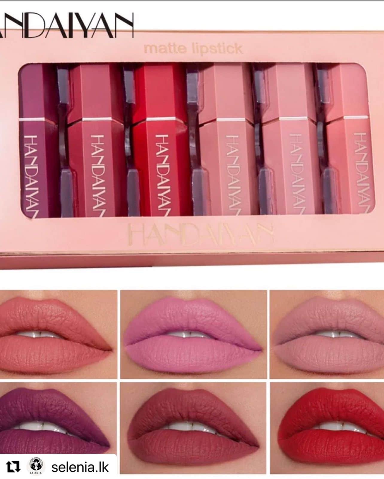 6Pcs Matte Lipstick Set