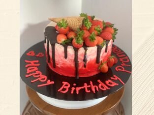 Chocolate Cake with the Taste of Strawberries