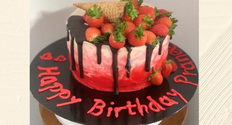 Chocolate Cake with the Taste of Strawberries