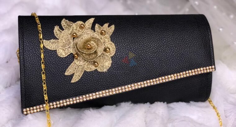 Ladies Hand Clutches with Shoulder Chain 