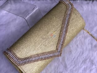 Ladies hand Clutches with shoulder Chain