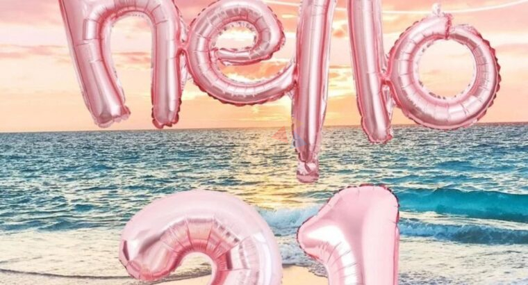 5pcs 21st Birthday Balloons