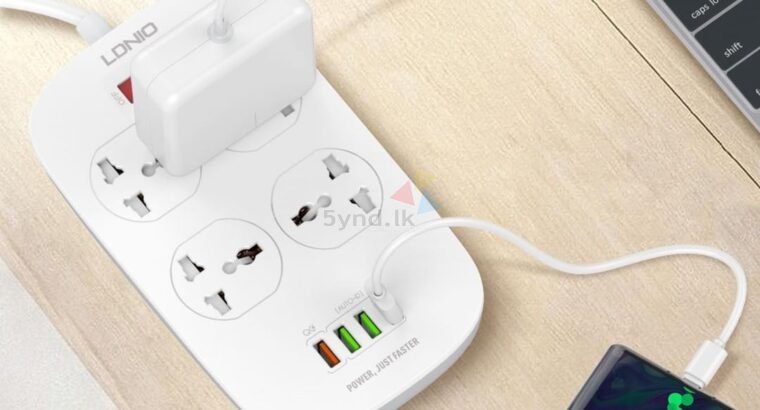 LDNIO SC4407 Power Socket with UK 3 Pin