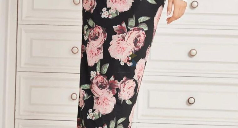 Printed Floral Skirt