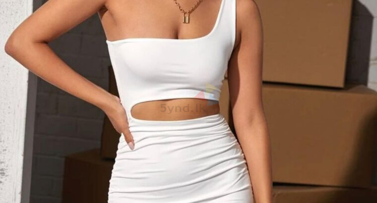 One Shoulder Cutout Dress