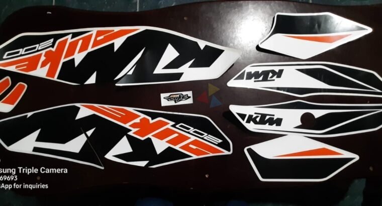 KTM DUKE 200 Body Sticker