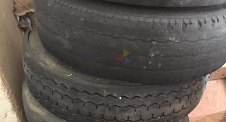 5 x 14” Rim with used Tyre