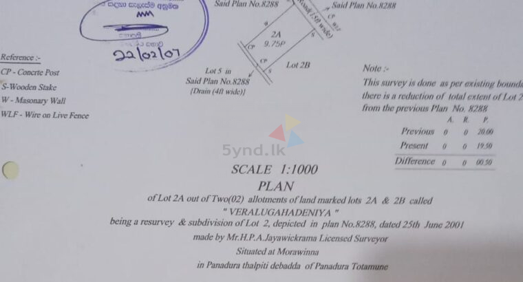 Land For Sale In Panadura
